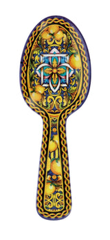 regalo italiano regalo italiano posa cucchiaio melamina lemon 10 x 28 cm h 3 cm giallo ean 8057586035218