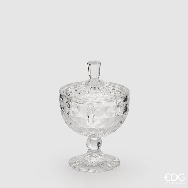 EDG Enzo De Gasperi Diamond Cup Container H15 D10 Naturel Transparent