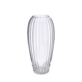 Cadeau Italien Vase en Verre Nellie D 15 cm H 37 cm – Grand Vase Décoratif en Verre pour Fleurs et Décoration Intérieure