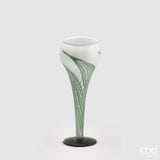 edg enzo de gasperi edg enzo de gasperi vaso tulipano a calice h 35 cm d 13 cm scatola regalo white green ean 8059824048493