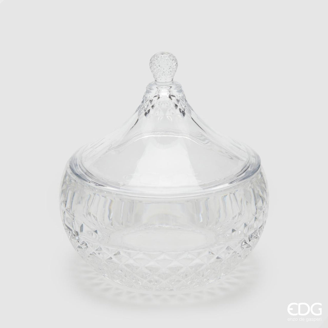 EDG Enzo De Gasperi Récipient Coupelle Dôme H18 D14 Naturel Transparent