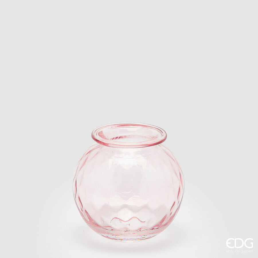 edg enzo de gasperi edg enzo de gasperi vaso opium vetro h 14 cm d 15 cm pink ean 8059824242792