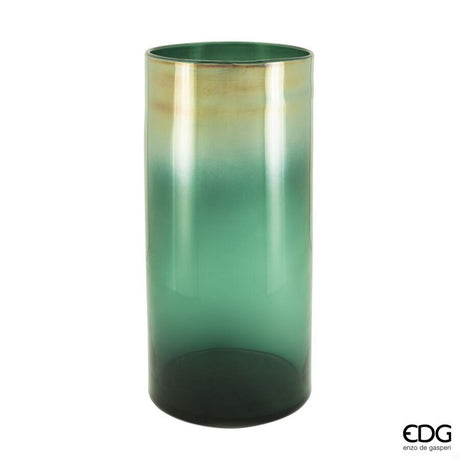 edg enzo de gasperi edg enzo de gasperi vaso scumble h 50 cm d 25 cm vetro green ean 8059824457318