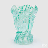 edg enzo de gasperi edg enzo de gasperi vaso tulipano h 30 cm d 22 cm vetro scatola bianca green ean 8059824458568