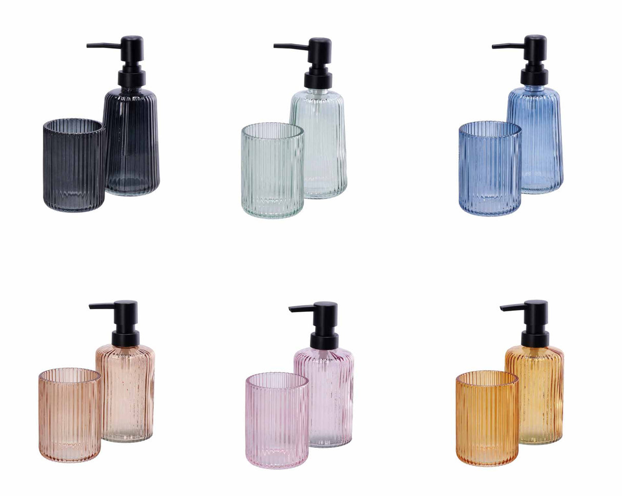 regalo italiano regalo italiano set 2 pz da bagno ass vetro multicolor 1 pz ean 8057586083639