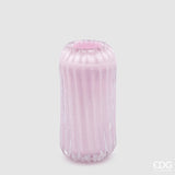 edg enzo de gasperi edg enzo de gasperi vaso reef h 28 cm d 13 cm vetro pink ean 8059824335401