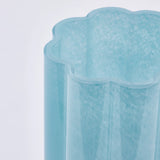 Flower vase H 30 cm D 13 cm Aqua colour