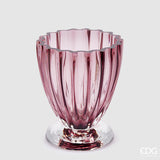 edg enzo de gasperi edg enzo de gasperi vaso glory h 175 cm d 14 cm vetro antique pink ean 8059824355553