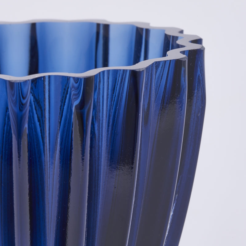 edg enzo de gasperi edg enzo de gasperi vaso glory h 175 cm d 14 cm vetro blue ean 8059824355591