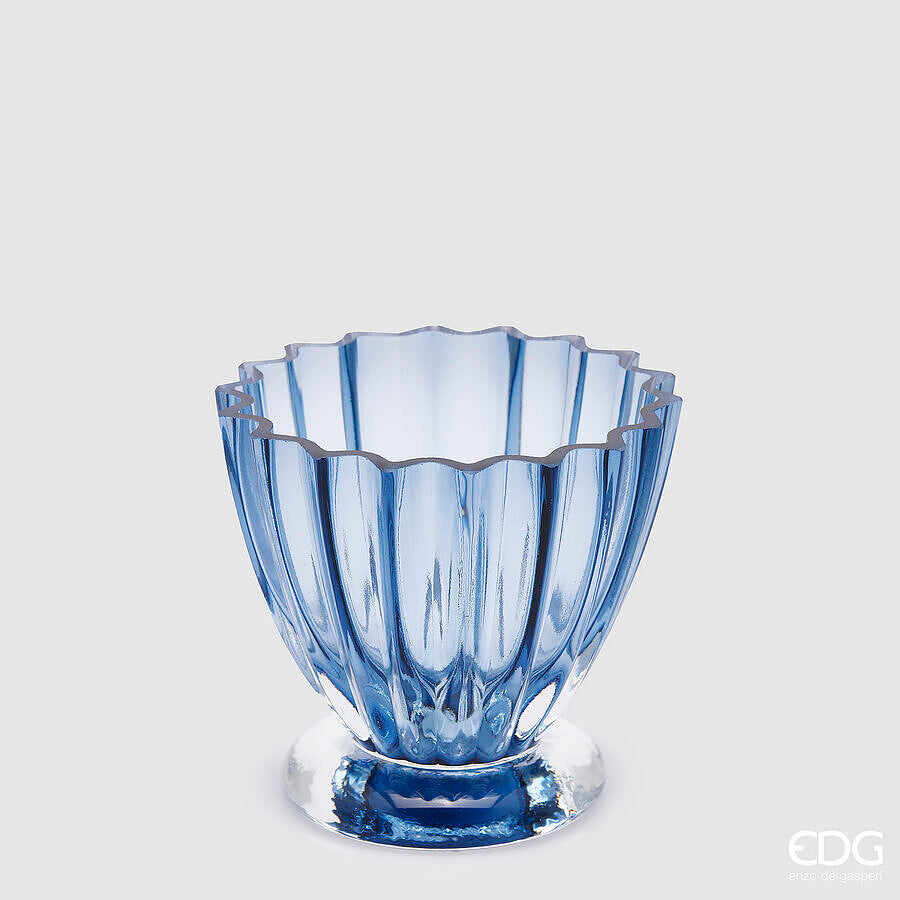 edg enzo de gasperi edg enzo de gasperi vaso glory h 13 cm d 14 cm blue ean 8059824355676