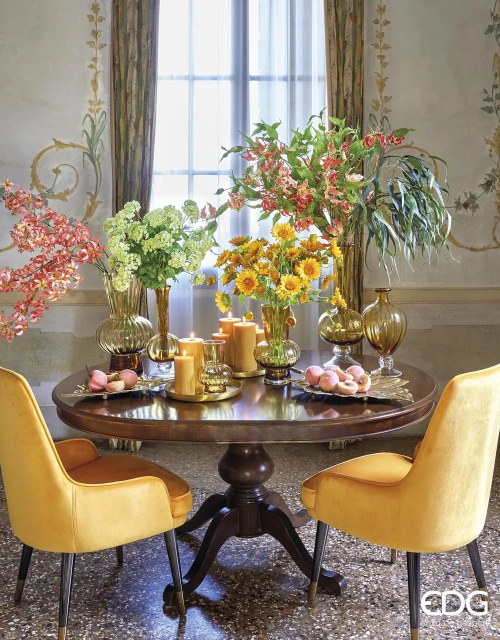 edg enzo de gasperi edg enzo de gasperi vaso collolungo righe h 55 cm d 18 cm amber ean 8059824369765