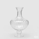 edg enzo de gasperi edg enzo de gasperi vaso anfora righe h 40 cm d 26 cm vetro natural trasparente ean 8059824431288