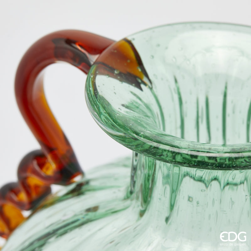 Vase Sphère Corinthe EDG Enzo De Gasperi H 42 Cm L 31 Cm L 25 Cm Verre Vert