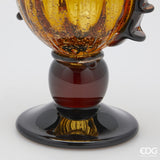 edg enzo de gasperi edg enzo de gasperi vaso corinto coppa h 50 cm l 20 cm l 14 cm vetro amber ean 8059824456342