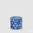 edg enzo de gasperi vaso gemme cilindro h 10 cm d 12 cm blue 1 pz ean 8059824494986