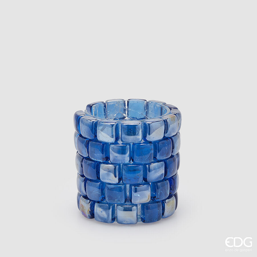 edg enzo de gasperi vaso gemme cilindro h 125 cm d 13 cm blue 1 pz ean 8059824495068