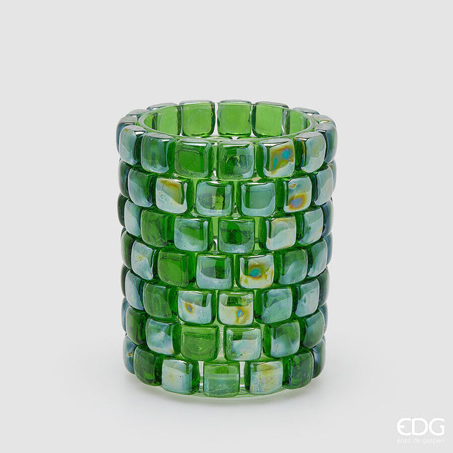 edg enzo de gasperi vaso gemme cilindro h 18 cm d 15 cm green 1 pz ean 8059824495129