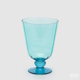 edg enzo de gasperi vaso righe coppa con piede h 21 cm d 15 cm azure ean 8059824486066