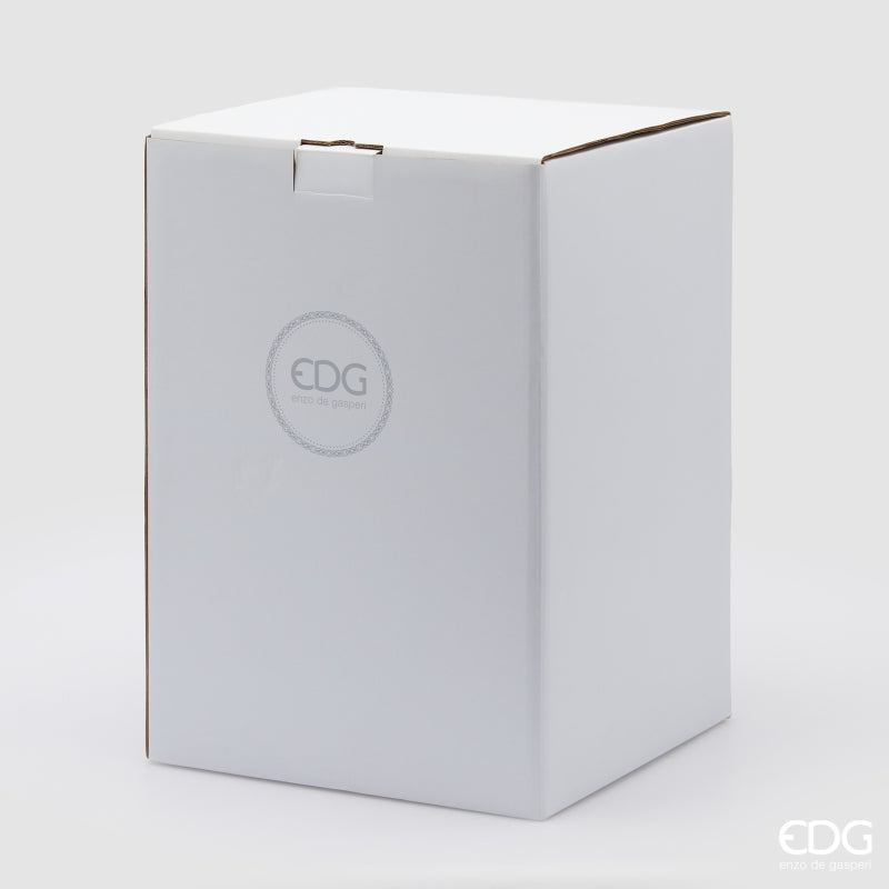 edg enzo de gasperi edg enzo de gasperi vaso chignon h 20 cm d 16 cm vetro white ean 8059824537003