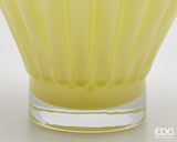 edg enzo de gasperi edg enzo de gasperi vaso diamante h 35 cm d 30 cm vetro light yellow ean 8059824537249