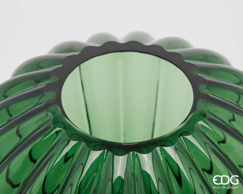 edg enzo de gasperi edg enzo de gasperi vaso diamante h 35 cm d 30 cm vetro gren ean 8059824537287