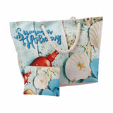 regalo italiano regalo italiano borsa mare con pochette 58 x 18 x h 38 cm ass multicolor 1 pz ean 8057586110908
