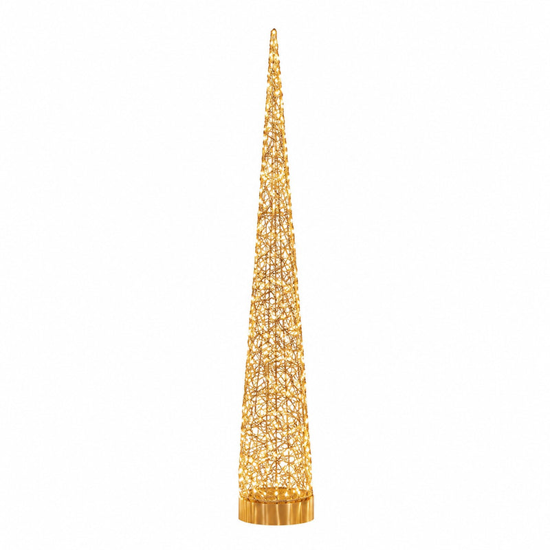 Sapin Ad Trend en fer et PE doré avec 600 LED H 150cm