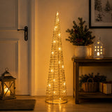 Ad Trend Albero di Natale Oro 40 LED H 80 Cm Luce calda