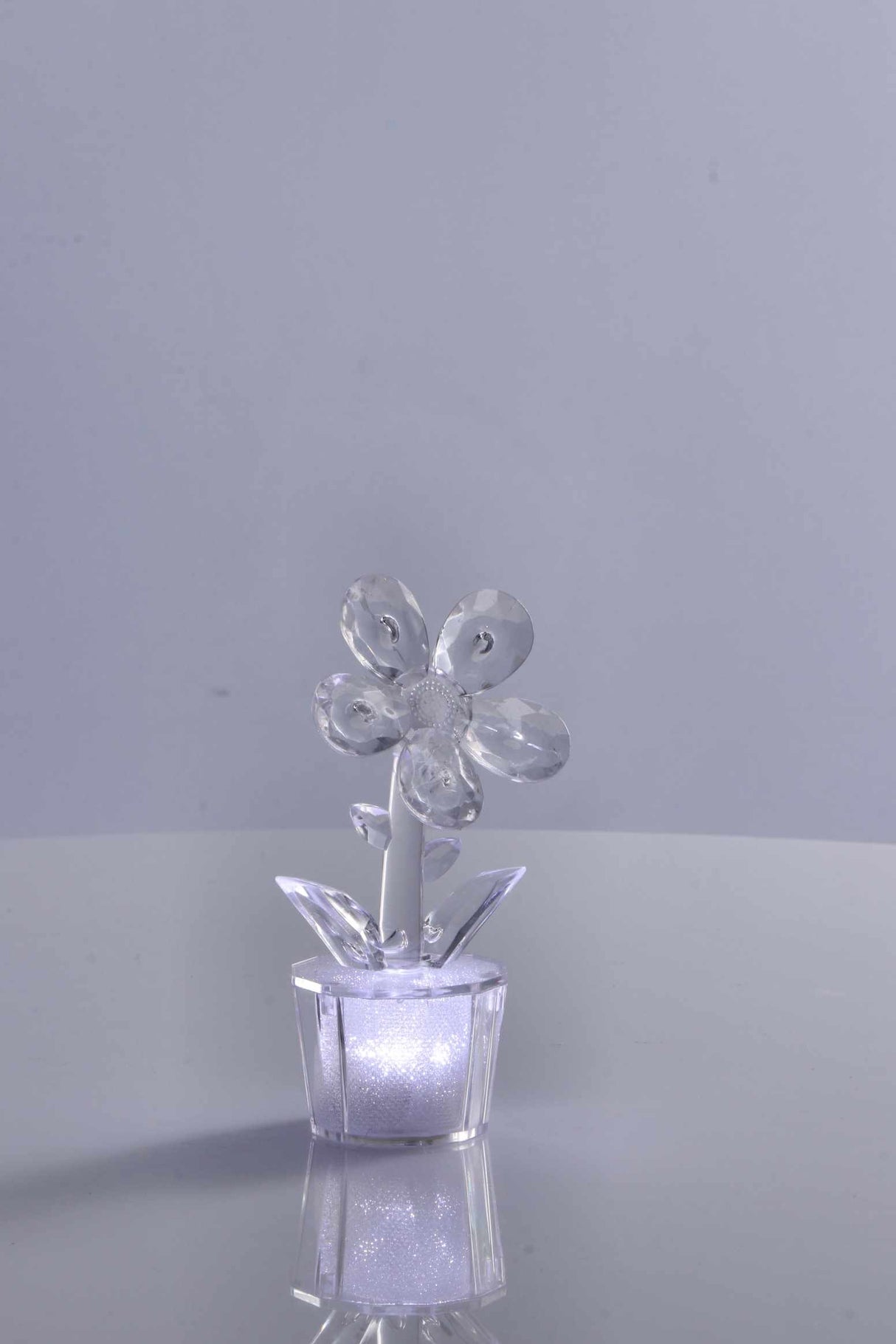 regalo italiano regalo italiano minilampada fiore da tavola ass d 6 cm h 12 cm trasparente 1 pz ean 8057586125018