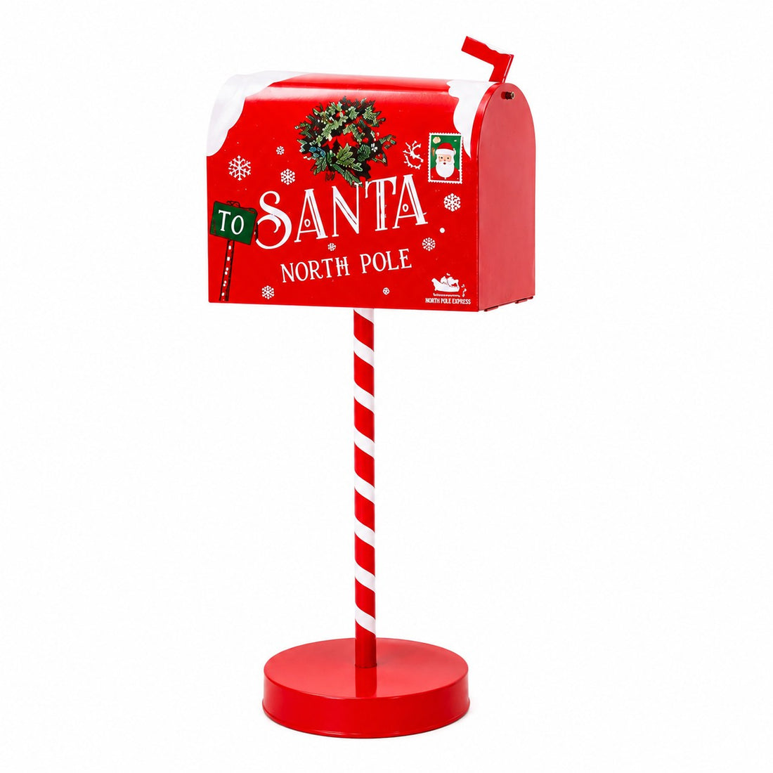 Ad Trend Decorazione Cassetta Postale Metallo Ass. 22,5 x 15,5 x h. cm. 53 Rosso o Verde 1 Pz