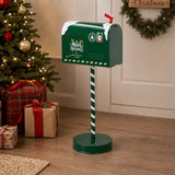 Ad Trend Decorazione Cassetta Postale Metallo Ass. 22,5 x 15,5 x h. cm. 53 Rosso o Verde 1 Pz