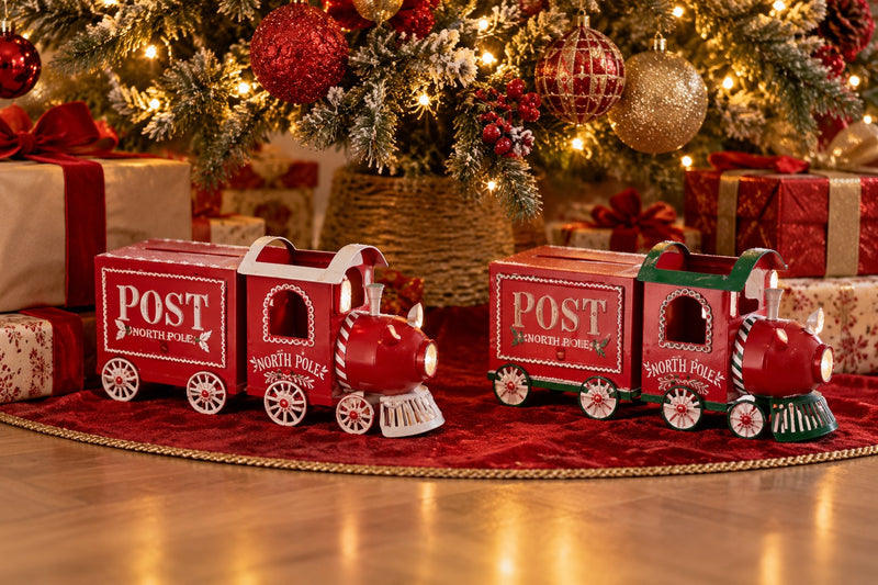 Ad Trend Train Décor Noël en Fer Assorti 46x15xH22 cm 1 Pcs – Décoration de Noël