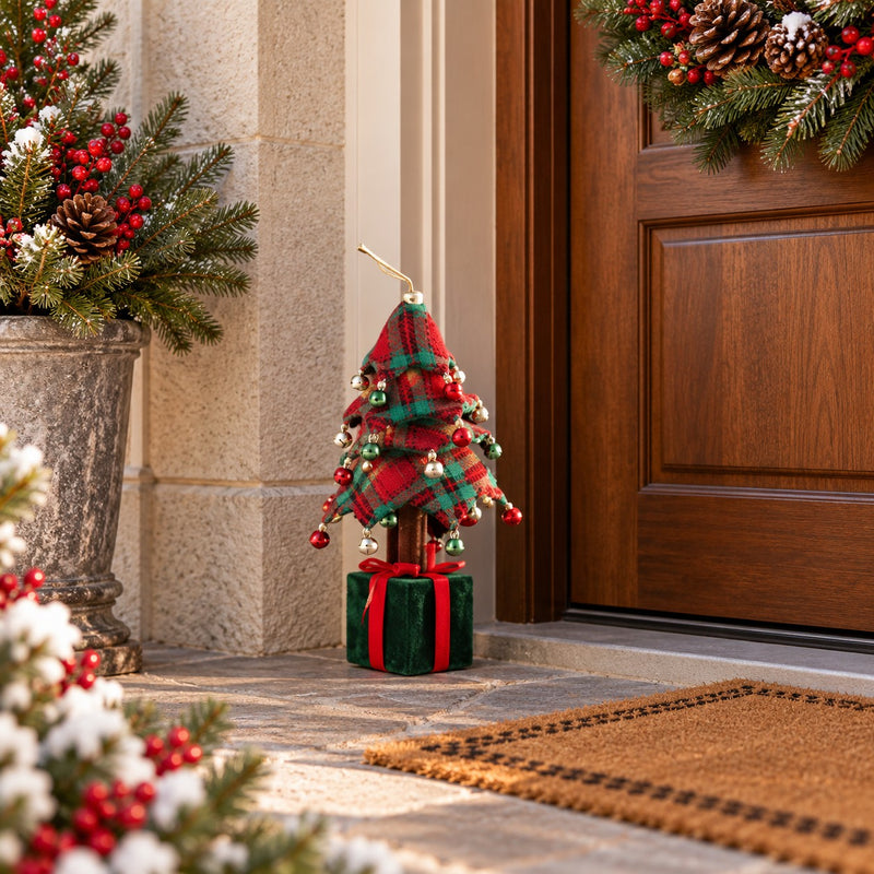 Ad Trend Sapin de Noël avec Paquet Cadeau 18x18xH45 cm – Décoration de Noël