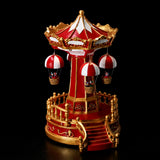 Carrousel de Noël italien avec 12 LED 22 x 18 cm H 30 cm Multicolore