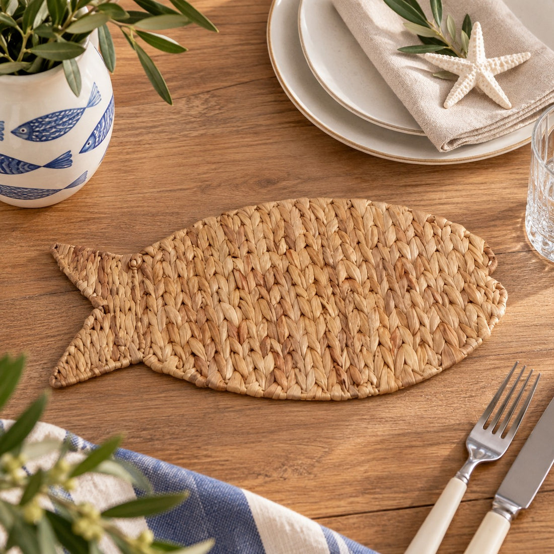 Ad Trend Tovaglietta Giacinto Pesce Ninfa 47x28 cm