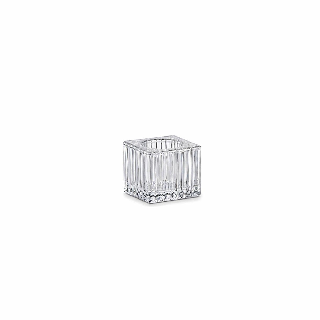 Ad Trend Porte-Bougie en Verre 4 x 4 Cm H 4 Cm – Idéal Dragée et Événements