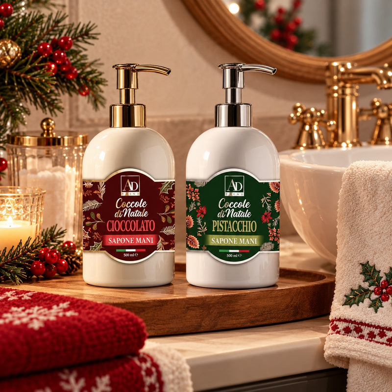Ad Trend Sapone Mani con Dispenser Natalizio Assortito 500 ml 1 Pz – Idea Regalo di Natale