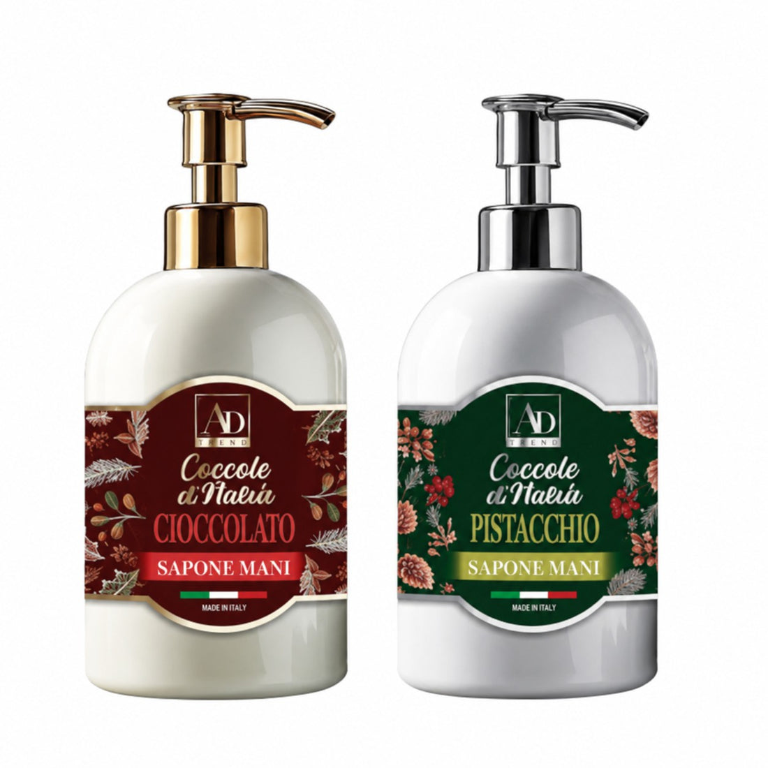 Ad Trend Sapone Mani con Dispenser Natalizio Assortito 500 ml 1 Pz – Idea Regalo di Natale