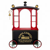 Ad Trend Mobile Treno Natalizio in Ferro 156x45x250 cm Rosso Nero