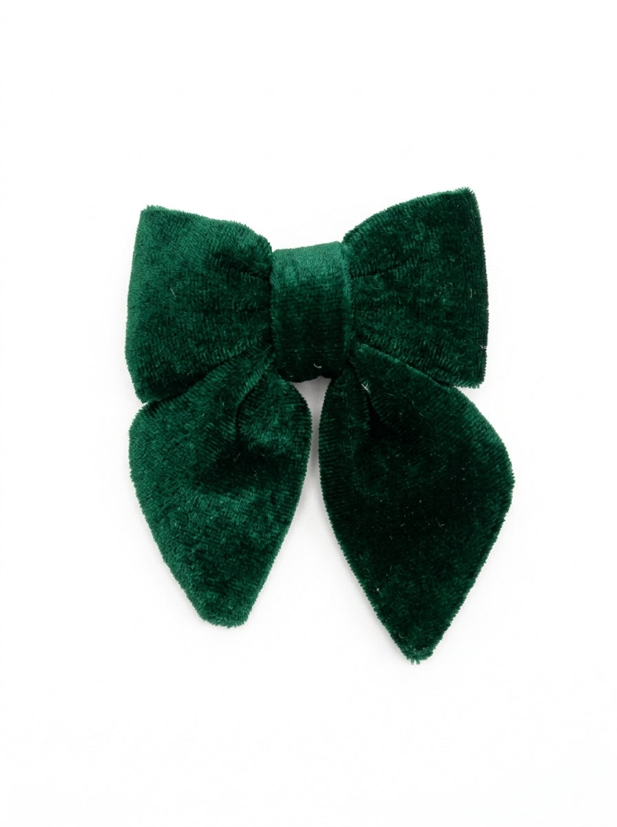 Ad Trend Fiocco Natalizio Verde in Velluto e Plastica 8x11 cm – Decorazione per Albero di Natale, Addobbi e Confezioni Regalo