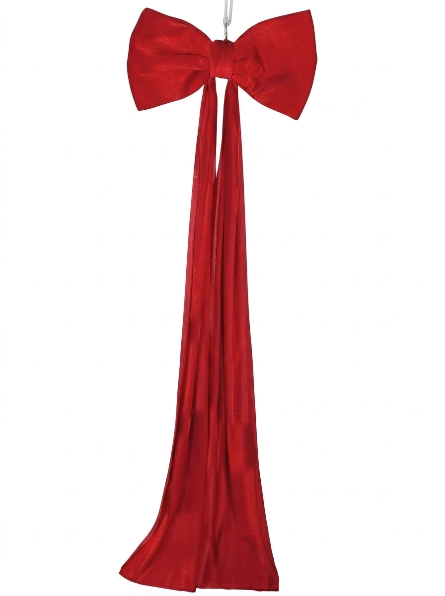 Ad Trend Fiocco Natalizio Rosso in Velluto 83x258 cm – Decorazione Maxi per Albero di Natale, Addobbi e Allestimenti Natalizi
