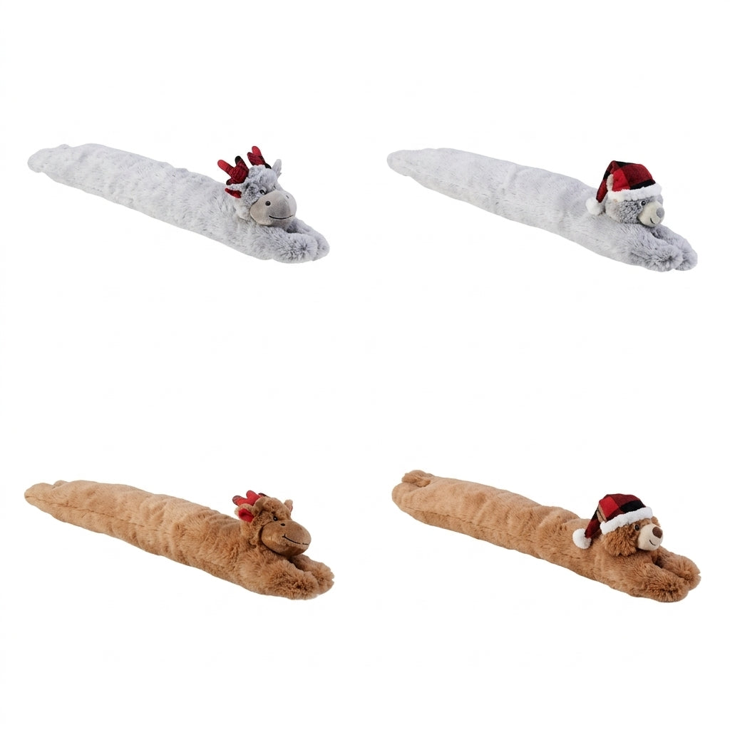 Ad Trend Fermaporta Natalizio in Tessuto Assortito 11x82xH10 cm 1 Pz – Decorazione Natalizia per Porte e Casa