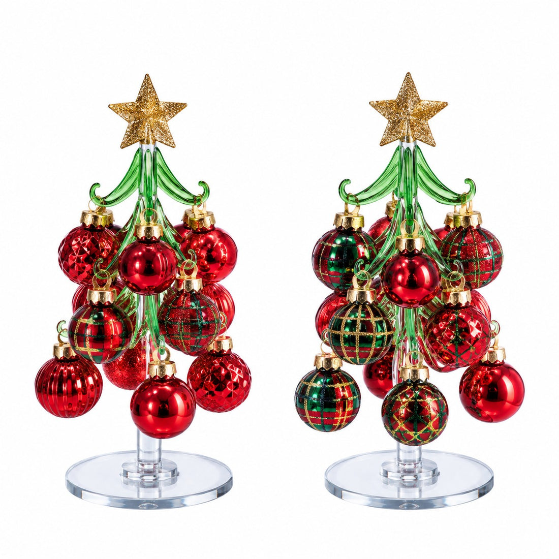 Ad Trend Sapin de Noël Décoratif avec Boules en Verre Assorties Ø9xH20 cm 1 Pcs – Décoration de Noël pour la Maison