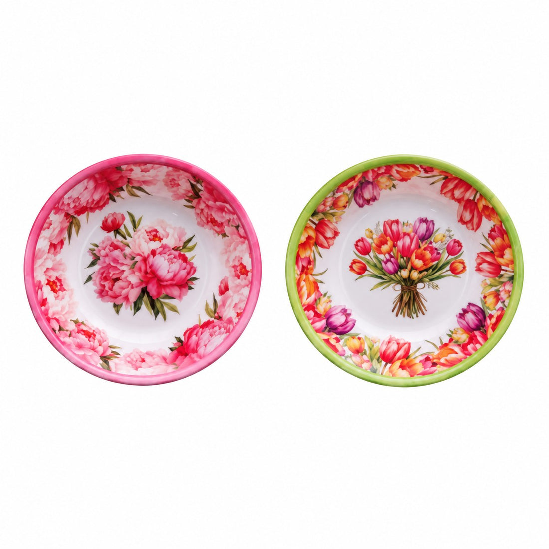 Ad Trend Piatto Fondo Leafy in Melamina Ø22xH5 cm – 1 Pezzo Assortito