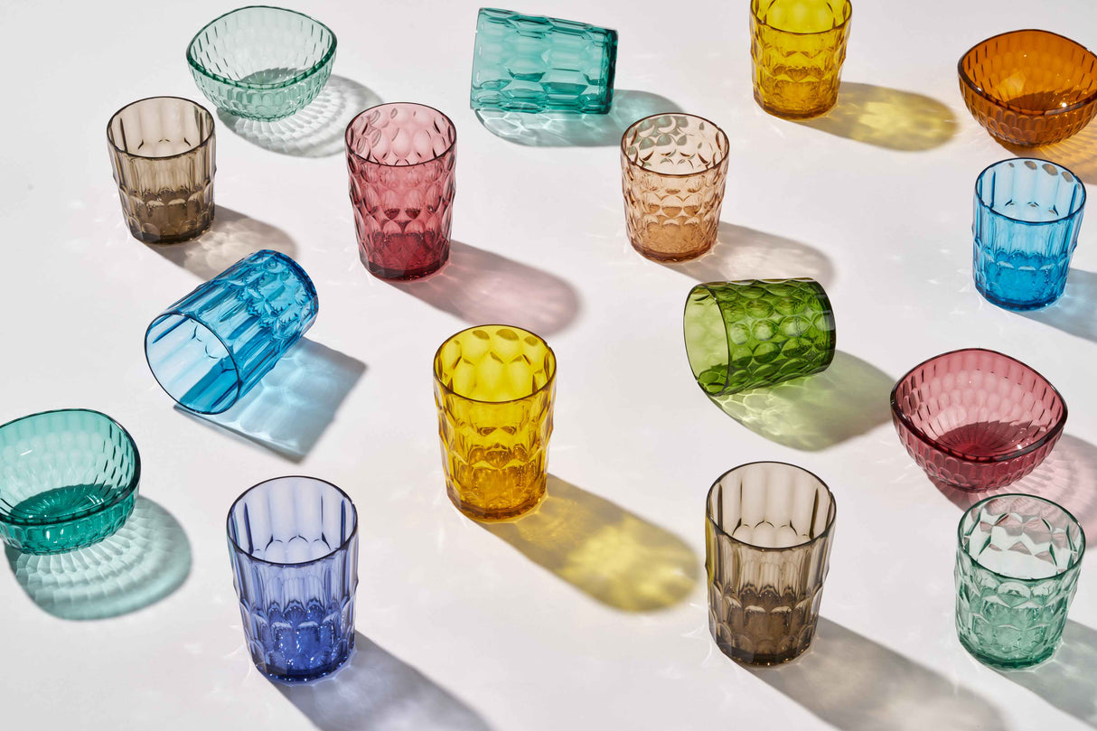 guzzini guzzini bicchiere alto decoro 1 vanity bio based d 86 cm h 118 cm verde ninfea ean 8008392395911