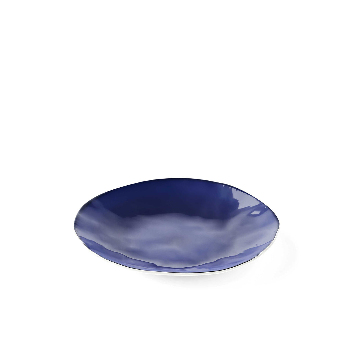 GUZZINI Riviera Assiette Plate Mélamine D 27,5 cm Bleu