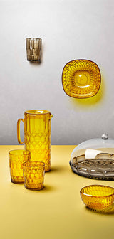 guzzini guzzini portabicchieri vanity bio based 12 x 103 cm h 1830 cm giallo zafferano ean 8008392400905