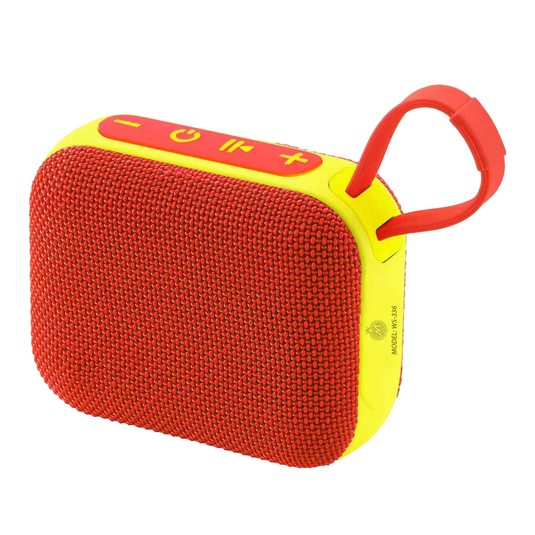 Haut-Parleur Bluetooth L'Arcolaio Rectangulaire FM Rouge/Jaune 10,1x8,2x4,6 cm