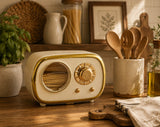 L'Arcolaio Portastuzzicadenti Radio Bianco 7,5x4,5x4 cm Accessorio Originale per Tavola
