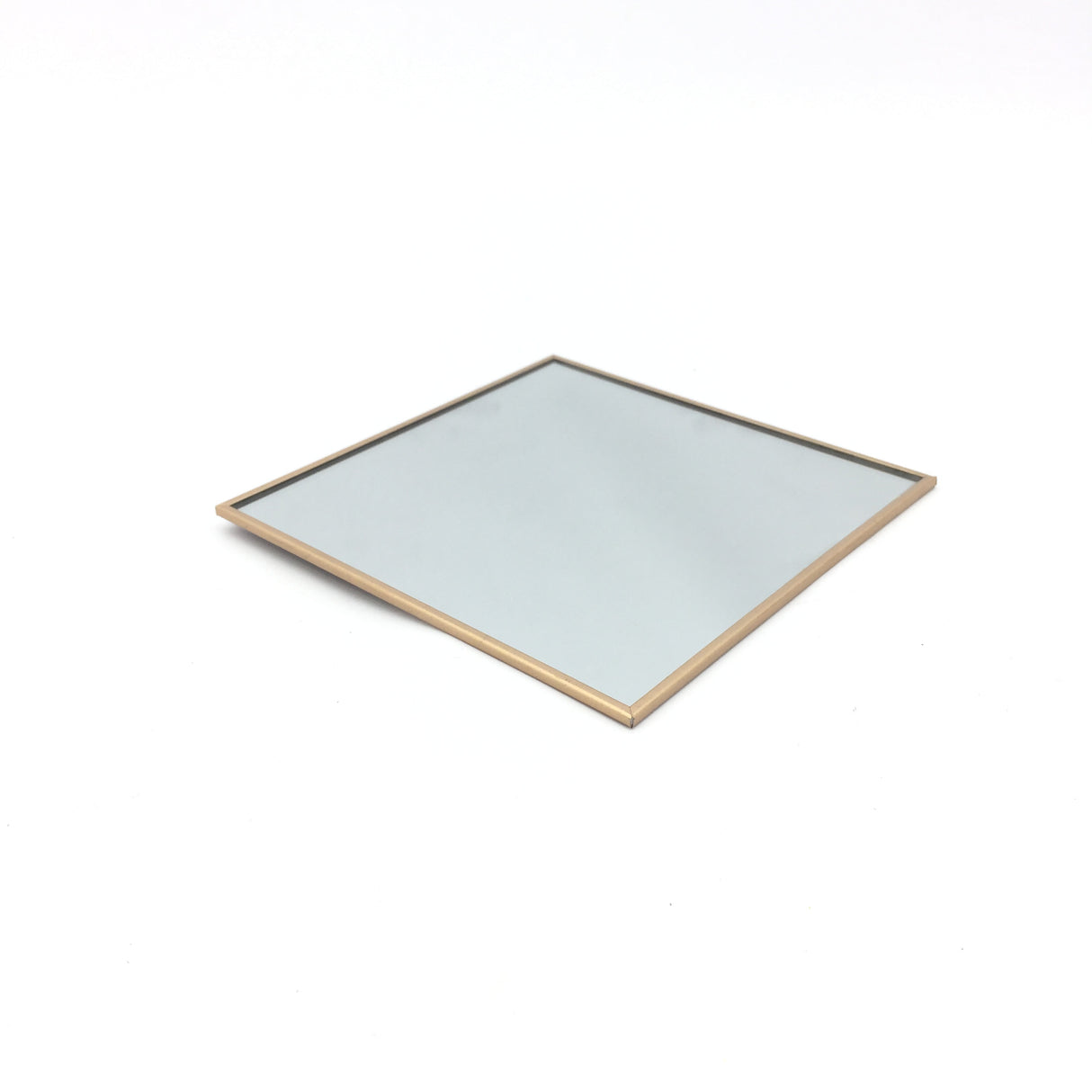 Specchio Centrotavola Quadro 17 x 17 Cm Oro